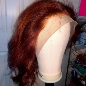 Burgundy ginger wig